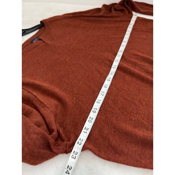 NWT GOOD MAN BRAND Size XL MVP Slim Fit Notch Neck Wool Sweater brown MSRP$185 - Picture 3 of 11